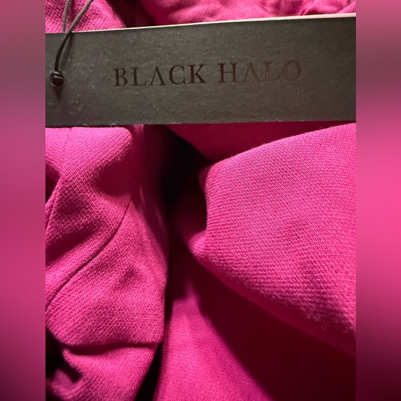 Black Halo Fuchsia Ruffle Jumpsuit - Picture 6 of 6